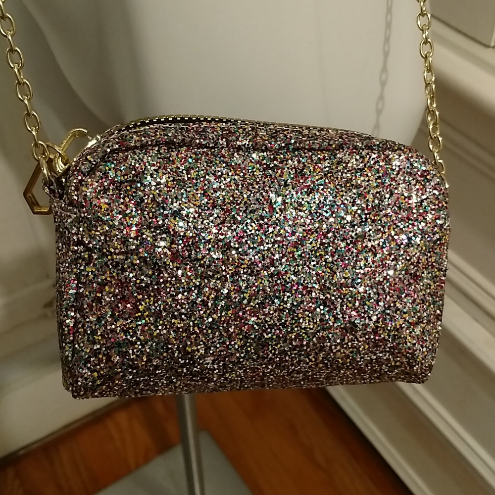 Fioni Night glitter mini crossbody bag